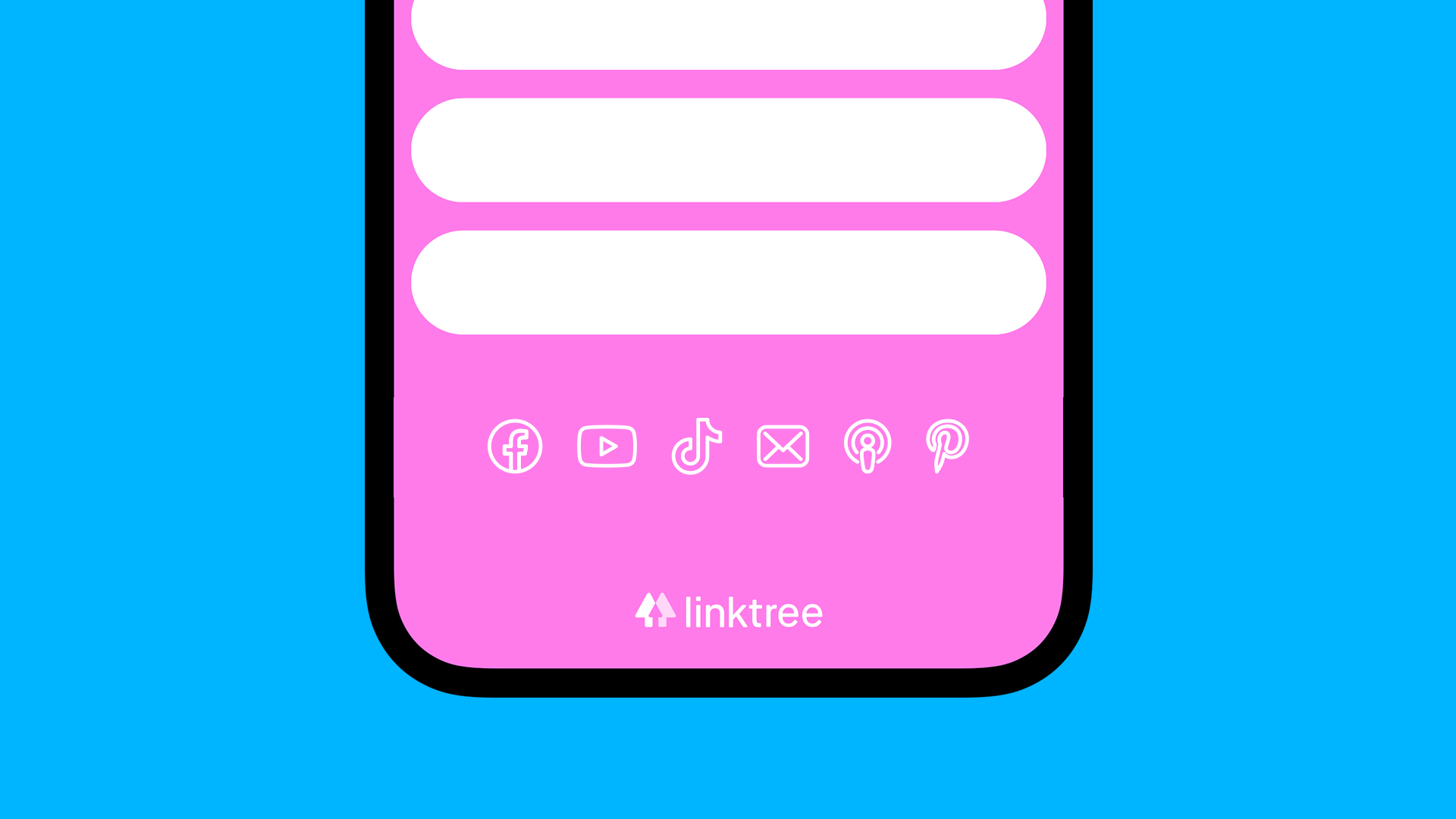 Linktree social icons